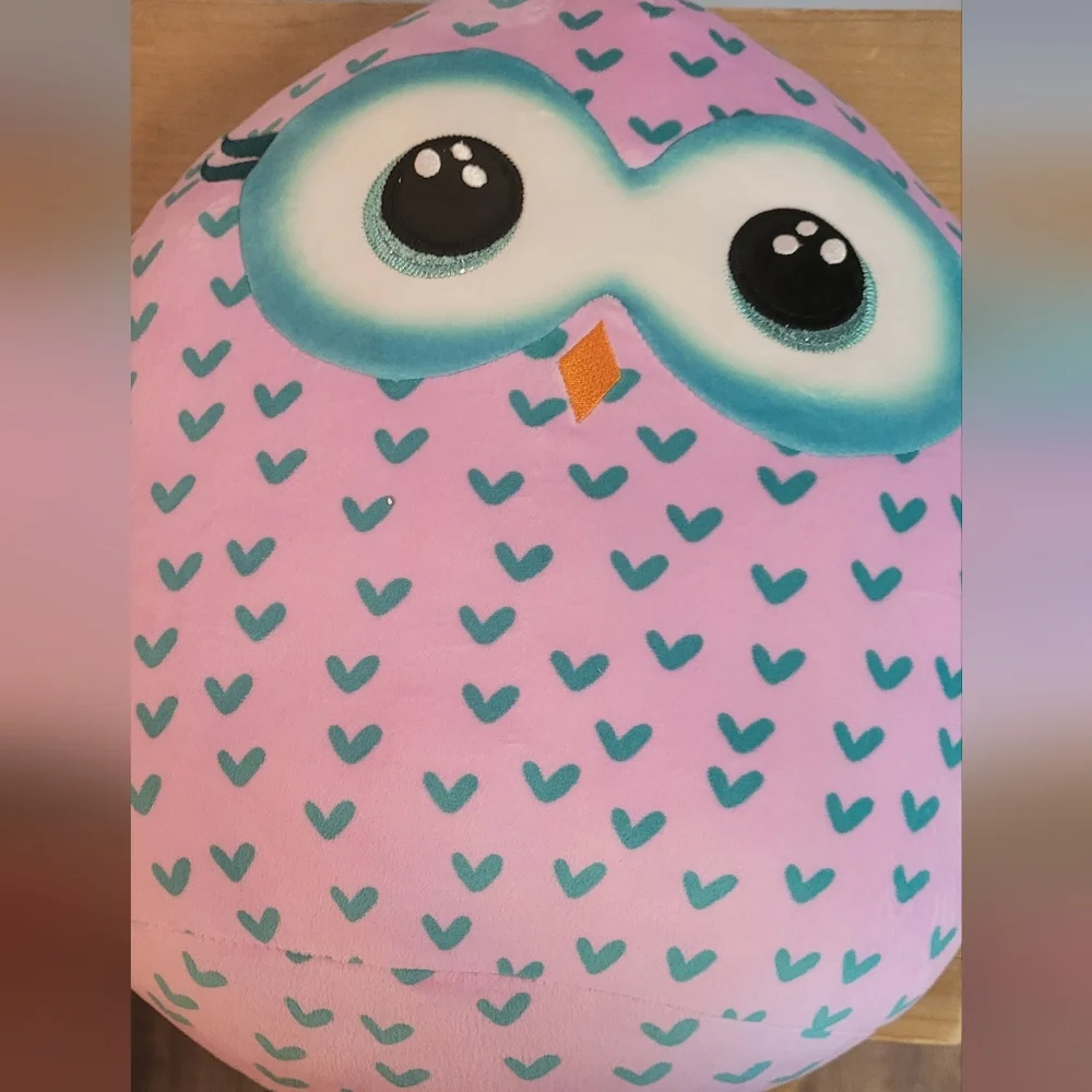TY Pink and Blue Owl Plush Toy
